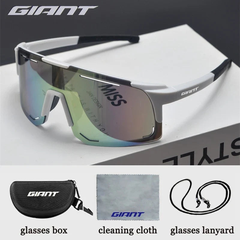 Giant 【Professional Grade】Cycling Fishing Sunglasses - UV Protection, Anti-Glare, Impact Resistant, Outdoor Sports with case