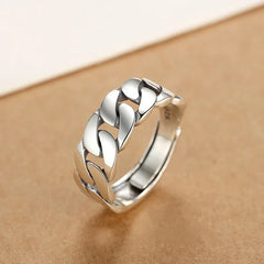 925 Sterling Silver Rings For Women Men Fine Jewelry Finger Adjustable
