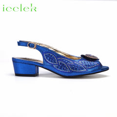 Matching Shoes and Bags: Royal Blue Peep Toe Ladies Sandals Shoes Matching Bag
