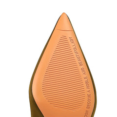 Plus Size 34-43 Fashion Women 5.5cm High Heels Quality Pumps Lady Silk Medium