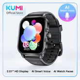 KUMI KU7 Meta 2.01″ High-definition Screen Smart Watch Bluetooth Call Heart Rate Measurement Oximetry Offline Intelligent Voice
