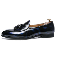 Tassel Leather Oxfords Shoes Men Loafers Casual Slip on Men Dress Shoes
