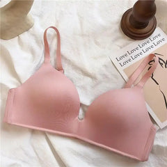 Ice Silk Women Bra Comfortable Wireless Gather Underwear For Women