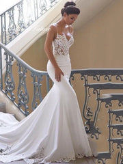 White Bridesmaid Dresses: Wedding Dresses Sleeveless Bridal Gown Simple Plain Long