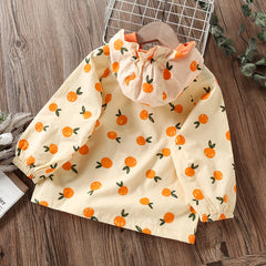 Baby Kids Jacket for Girls Coats Printed Spring Autumn Outfits Children Outerwears Clothes