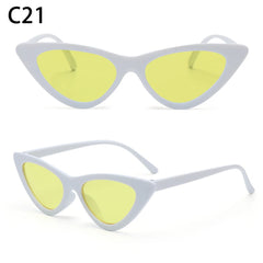 Eyewear Sun Shades Female Shades Vintage Small Triangle Sunglasses
