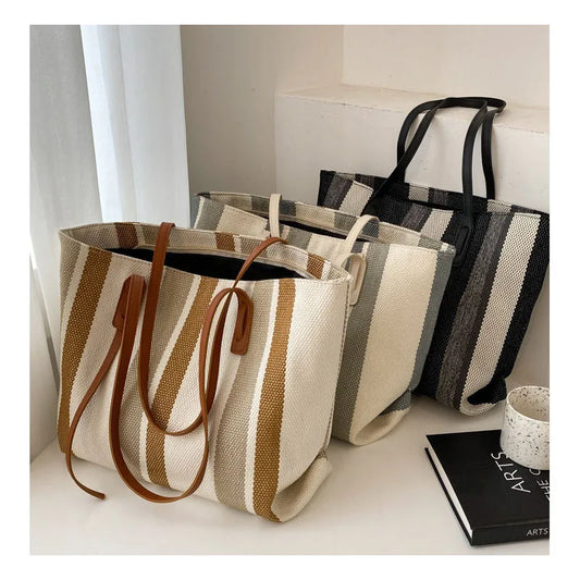 Bags for Woman Stripe Designer Shoulder Crossbody Shopper
