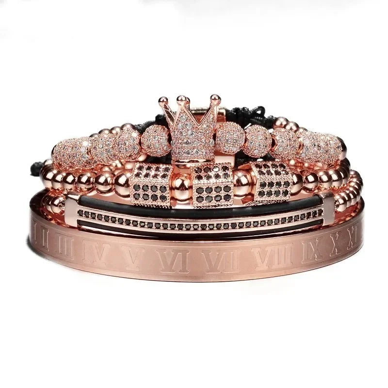 4pcs/set bracelets with logo Customized Jewelry