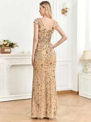 Homecoming Dresses: Champagne Evening Dress For Women Party Cocktail Dresses