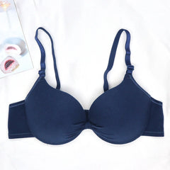 Bras for Women Cotton Deep V Underwire Ladies Brassiere Push Up Lingerie