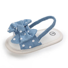 Baby Girls Bow Knot Sandals Summer Soft Sole Flat Princess Dress Shoes