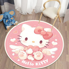 HD Printed Round Carpet for Living Room Bedroom Rugs Camping Picnic
