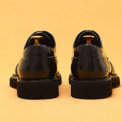 HNXC Casual Business Brogue Oxford Dress Shoes For Men Party Wedding Man