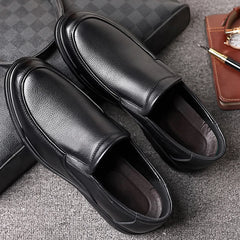 Leather Shoes for Men Dress Shoes Slip-on Plus Size Office Formal Shoes