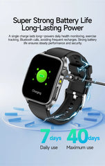 2025 Laser Treatment Three High SmartWatch 1.95" Sapphire Curved Screen ECG+PPG Blood fat Uric Acid Health Diagnosis Smartwatch