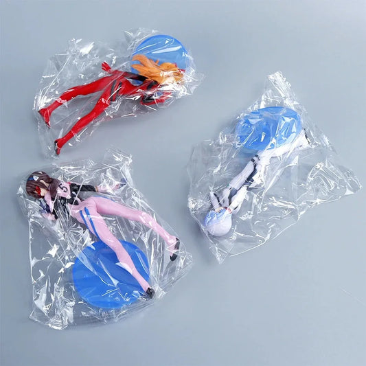 3Pcs/set Neon Genesis EVANGELION Anime Figure Eva Ayanami Rei Asuka Langley Soryu Makinami PVC Action figure Toys Model Collec