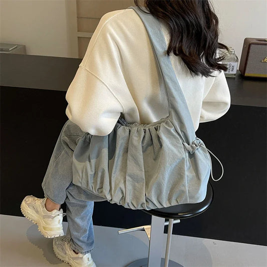 Fashion Nylon Pleated Women's Crossbody Bag Casual Trend
