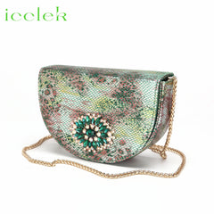 Matching Shoes and Bags: Peep Toe Snake pattern Special Design Ladies Party Shoes