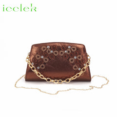Matching Shoes and Bags: Coffee Color Peep Toe Ladies Shoes Matching Bag Set