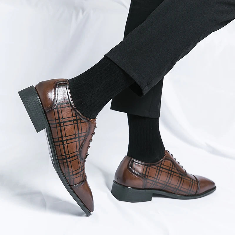 Business Men Leather Shoes Formal Dress Shoes Casual Oxford Shoes Career Manager