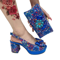 Matching Shoes and Bags: Ladies Italian Sandals and Bag Set Gold Italian Sandals