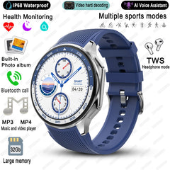 For OPPO Watch X High-End Business Watch Men 32Gb Memory Video Playback Smart Watch Sports Fitness Waterproof Bracelet 2025 New