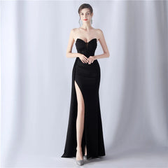 Homecoming Dresses: Women's Evening Dress with Beads Prom Party Maxi Dress