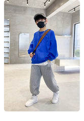 5-14 Years Teenager Boys Clothing Sets Spring Autumn New Fashion Letter Sweatshirt + Pants 2Pcs Tracksuit Suits For Kids Clothes