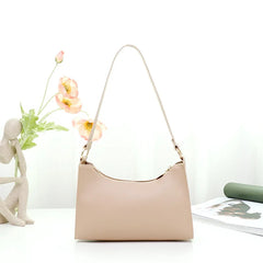 Elegant White Shoulder Bag Handbags for Women Small Leather Purse
