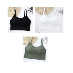 Sports Bra with removable cups Seamless Comfortable Wireless Bra For Women