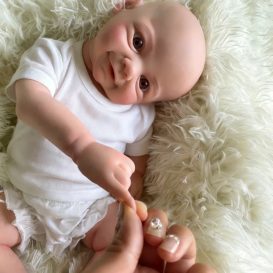 Soft 18 Inch Reborn doll Full Body Platinum silicone soft Girl Handmade Baby Real Lifelike doll for christmas gift birthday toy
