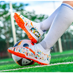 Men Soccer Shoes Long Spikes Soccer Cleats Indoor Sports Shoes Professional