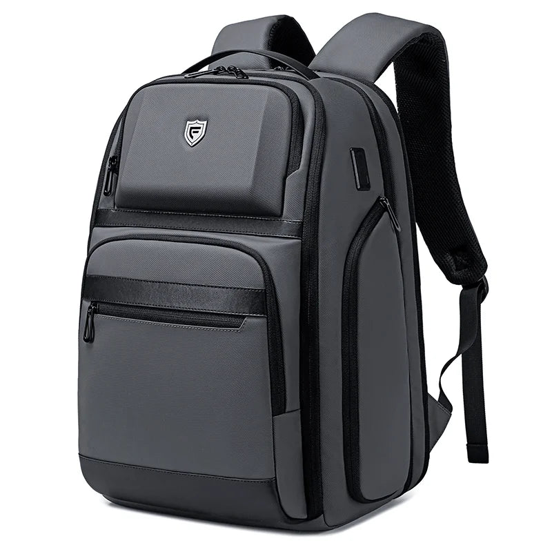 Fenruien Men 36L Business Backpack USB Waterproof Multi Pocket Backpacks Fit 17.3 Inch Laptop