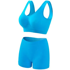 Seamless Bra Set Women Low Waist Underwear Female Tanks Bra Top