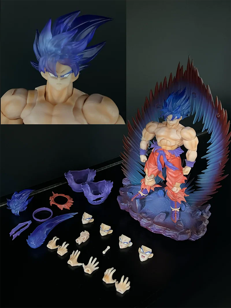 In Stock EC SHF Kaiouken GOKU Dragon ball Z 1/12 Scale Action FIgure Model Toys Anime Figurals Brinquedos Gift