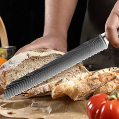 Professional Kitchen Knife Set 1-9PCS, Sharp Chef Knife Santoku Knife Fruit knife