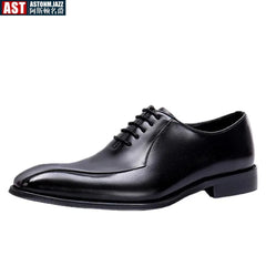 Italian Designer Mens Formal Shoes Genuine Leather Black Color Dress