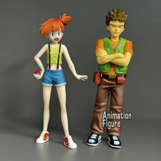13-15cm Anime Pokemen Figure Ash Ketchum Brock Misty Action Figures Pvc Collection Model Toys for Children Gifts