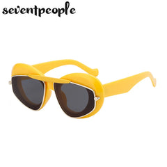 Sunglasses Women Brand Designer Fashion Oval Sunglasses