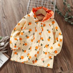 Baby Kids Jacket for Girls Coats Printed Spring Autumn Outfits Children Outerwears Clothes