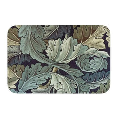 Custom William Morris Compton Floral Art Nouveau Pattern Doormat Bath Door Floor Mat