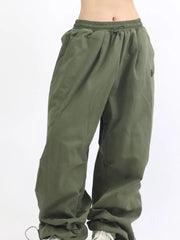 Oversized Cargo Parachute Pants Women Japanese Style Gorpcore Wide Leg Joggers