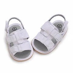 Baby Sandals Shoes Toddler Girl Boy Canvas Sandals Rubber Sole Non-Slip First Walker