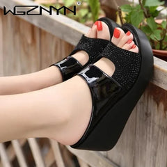 Womens Comfortable Heels: Women's Platform Slippers Wedge Shoes Ladies
