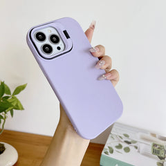Kickstand Phone Case for iPhone 15 Pro Max 16 Pro Solid Color Matte TPU Funda Lens Protector Cover for iPhone 16 15 14 13 12 11