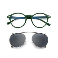 Steampunk Style Glasses (Anti Blue Light Blocking Eyewear) + Clip Lenses