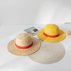 Luffy Straw Hat Anime Cartoon Cosplay Caps Accessories Summer Sun Hat