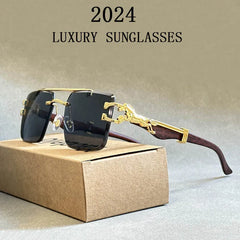 Sunglasses For Men Vintage Designer Rimless Sunglasses Women