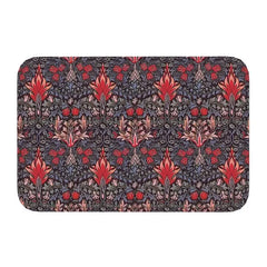 Custom William Morris Compton Floral Art Nouveau Pattern Doormat Bath Door Floor Mat