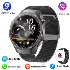 2025 New GPS NFC GT5 Pro Smart Watch Men HD AMOLED Screen Heart rate Bluetooth Call IP68 Waterproof Man Smartwatch Holiday Gifts